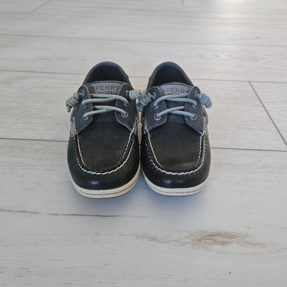 Black Sperry Boat Shoes